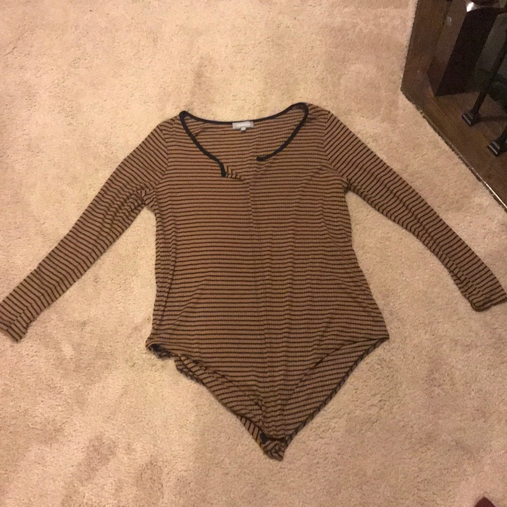 Striped bodysuit